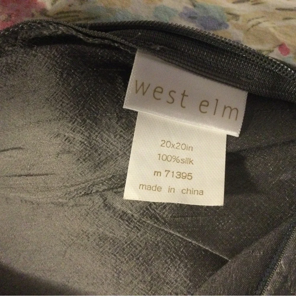 West Elm 100% Silk Pillow Shams